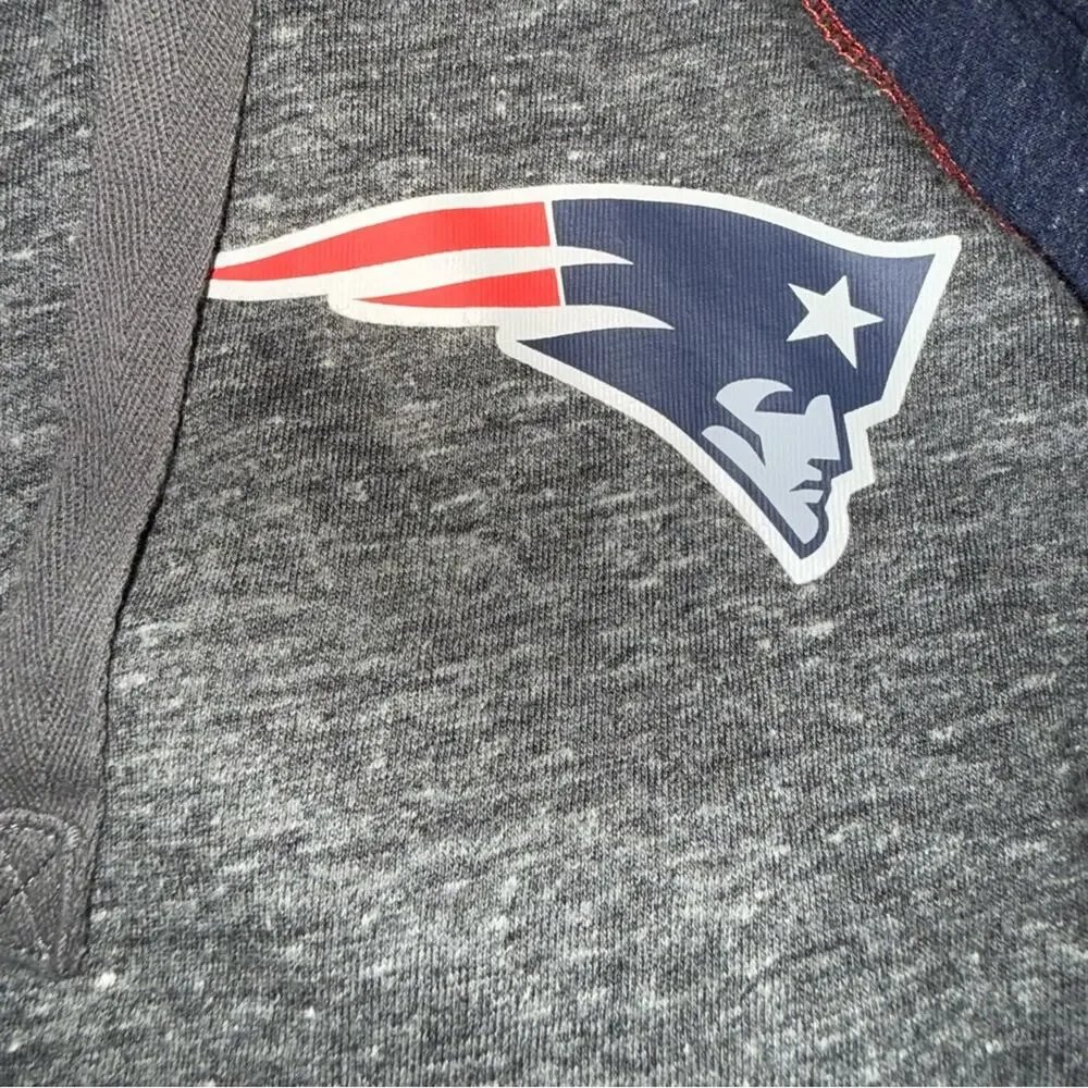 Nike Blue and Gray Patriots Hoodie - Picture 3 of 5